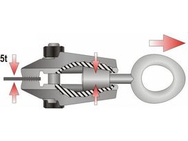 QWORK® Pince de traction, pince de traction auto-serrante à 2 voies, pour la réparation de carrosserie QWORK® Pince de traction, pince de traction auto-serrante à 2 voies, pour la réparation de carrosserie