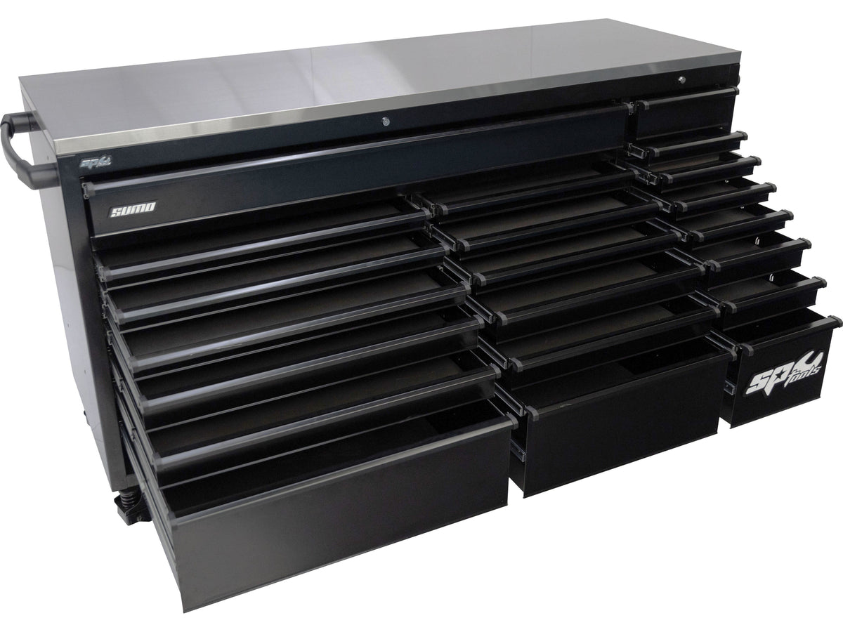 Armoire mobile 1 porte avec étagères pour servante USA SUMO SERIES | SP Tools | SP44885-BLK