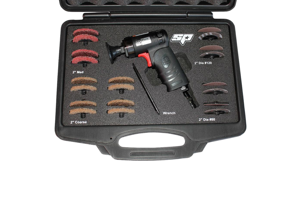 SP TOOLS SP-2257 Meuleuse Pneumatique Disques 125mm - Outil Professionnel Haute Performance