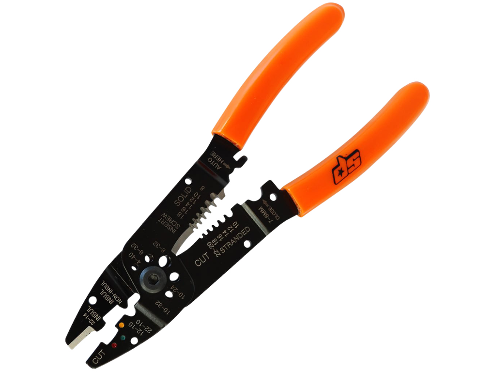 Pince à sertir cosses isolées et ouvertes 225mm SP Tools