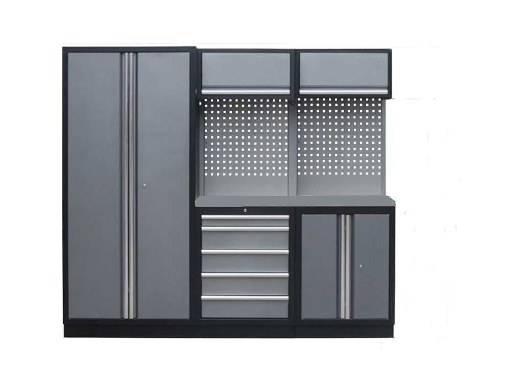 Mobilier SP - 3 modules avec armoire 2 portes Inox SP Tools