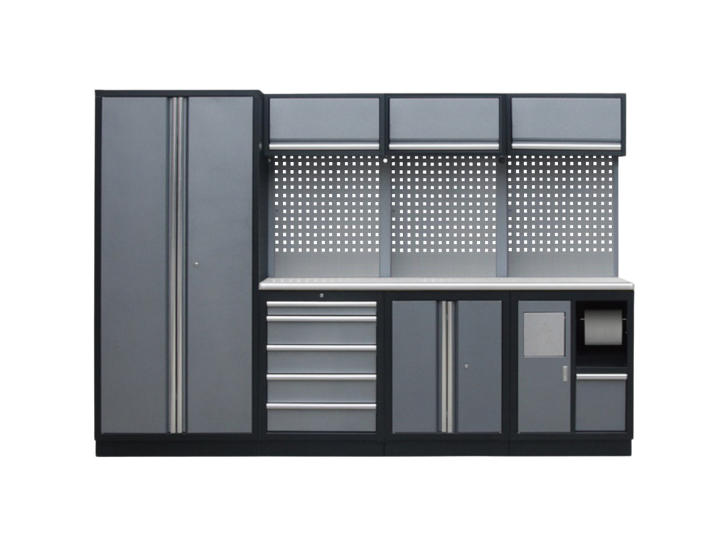 Mobilier SP - 4 modules avec armoire 2 portes Inox SP Tools