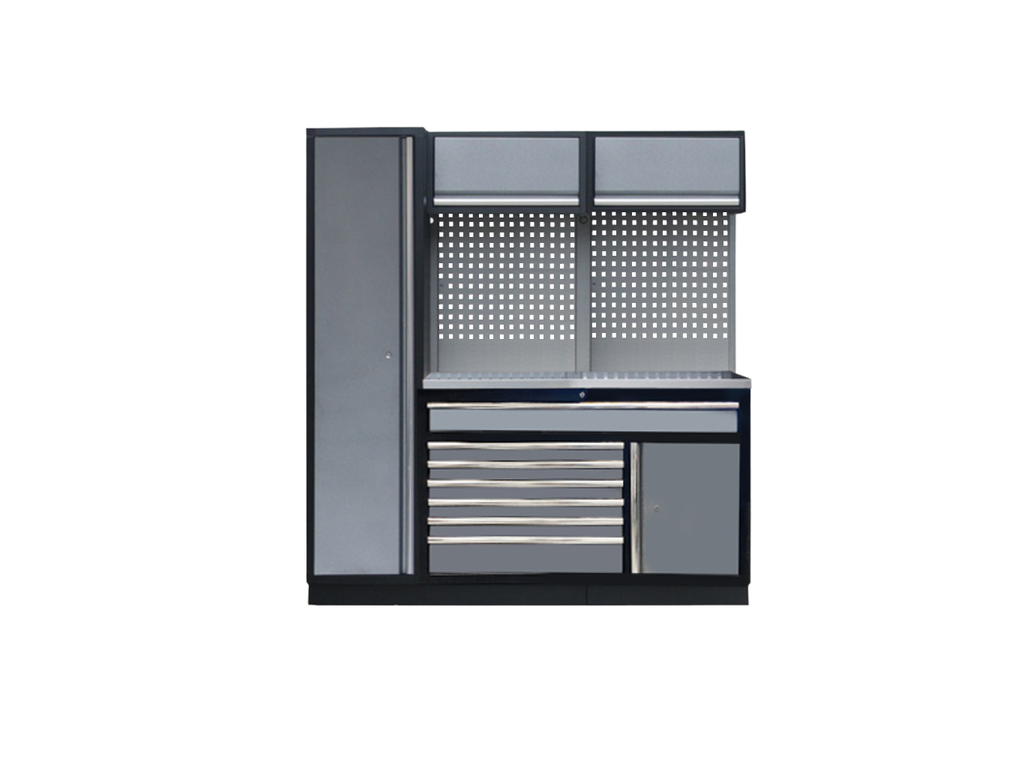 Mobilier SP - 2 modules et armoire 1 porte Inox SP Tools