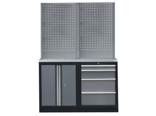 Mobilier SP - 2 meubles bas, 2 panneaux perforés Inox SP Tools