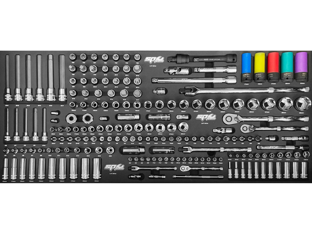 Module douilles et cliquets - 180 pièces (L) SP Tools