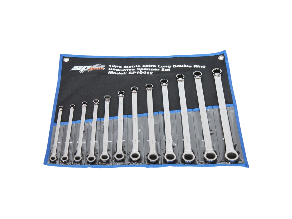 Assortiment de clés polygonales XL à cliquet - 12 pièces SP Tools