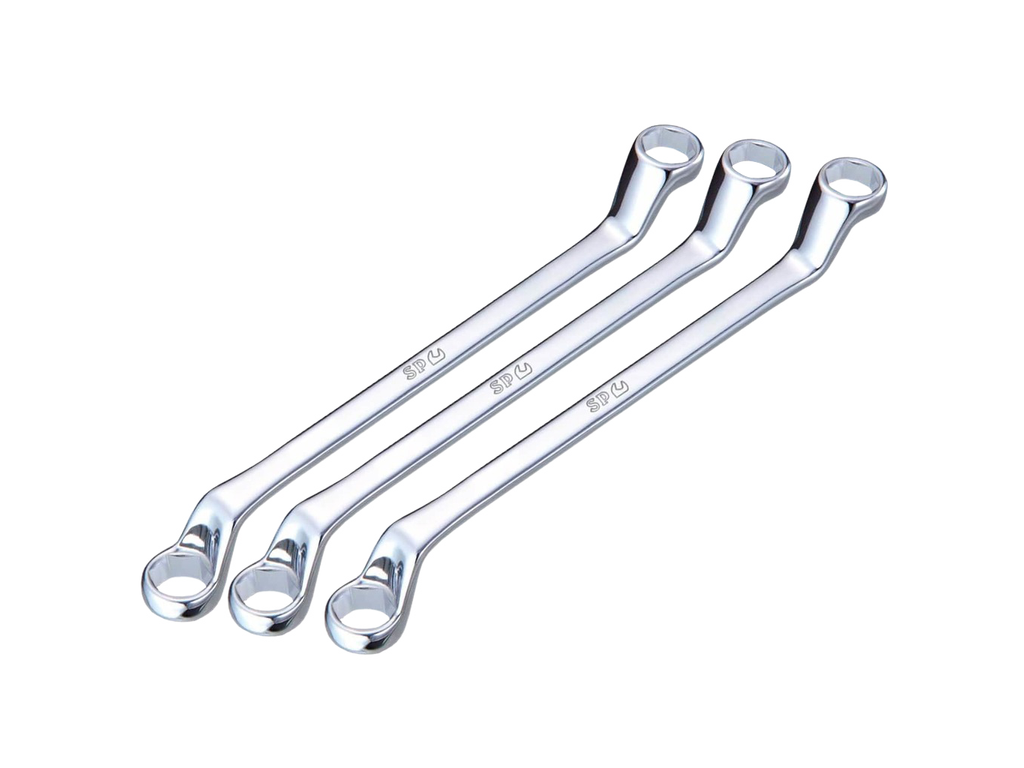 Assortiment de clés polygonales coudées 75° métriques et en pouces - 3 pièces SP Tools