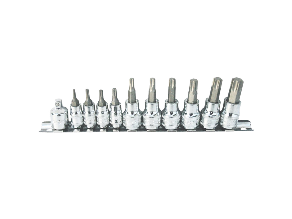 Empreintes sur rack 1/4'' 3/8'' Torx - 11 pièces