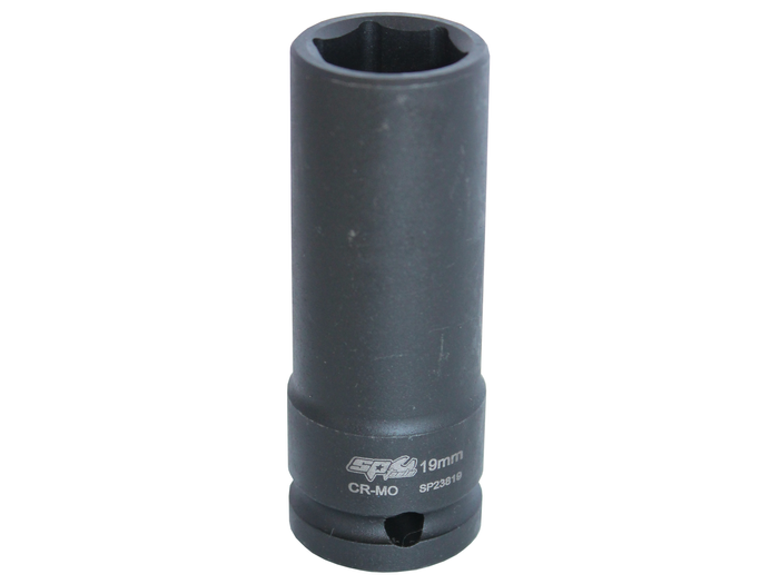 Douille impact longue 1/2'' 6 pans 27 mm SP Tools
