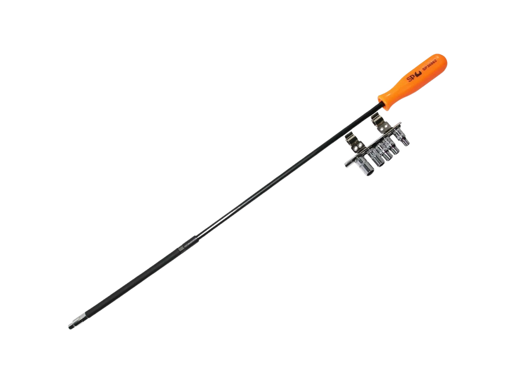 Tournevis porte embouts xl à lame flexible - 6 pièces SP Tools
