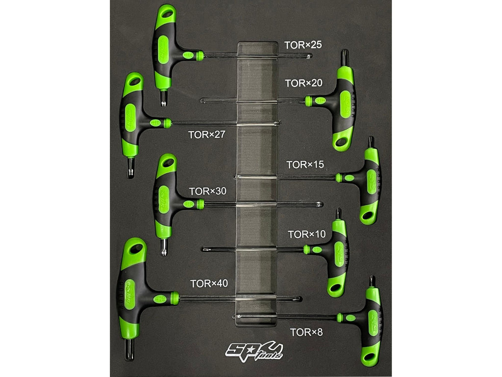 Module clés Torx poignée en T - 8 pièces (S)