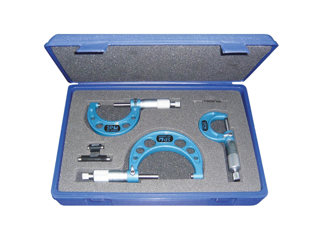 Coffret de micromètres - 3 pièces SP Tools