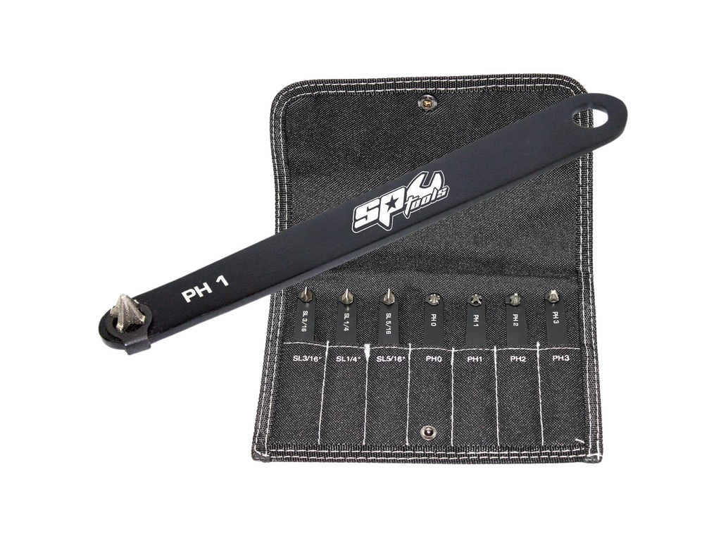 Assortiment d'embouts plats et Phillips sur poignée - 7 pièces SP Tools
