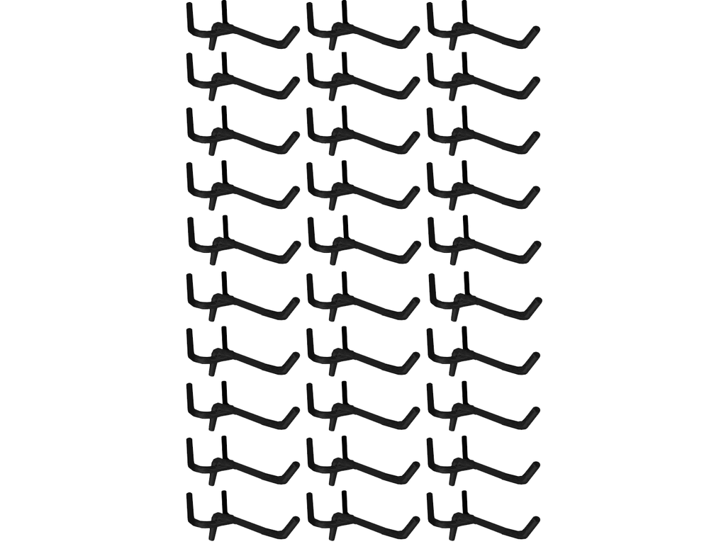 Mobilier USA - Crochets courts pour panneau perforé - 30 pièces SP Tools