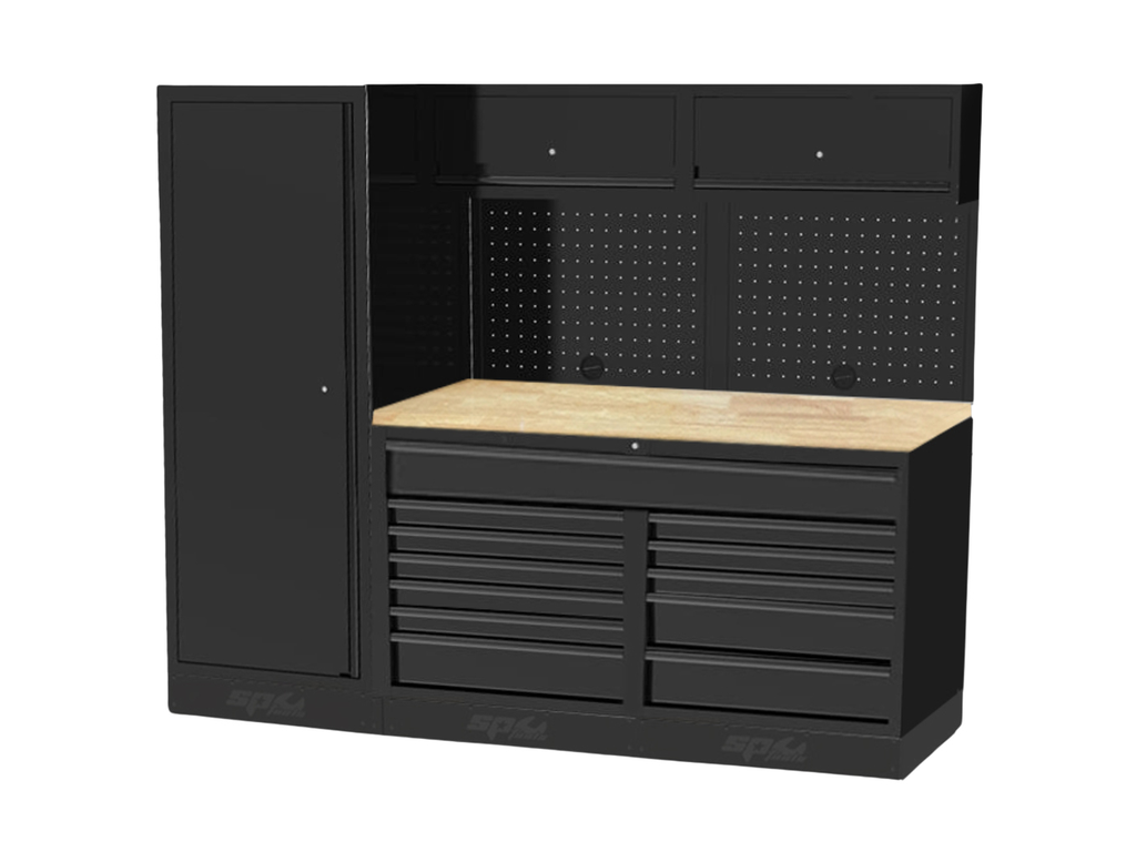 Mobilier USA - 2 modules et armoire 1 porte Bois SP Tools