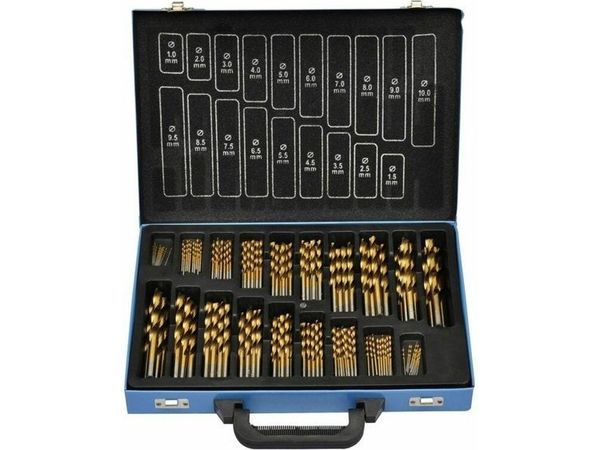 Coffret forets métaux HSS Titane (170pc)