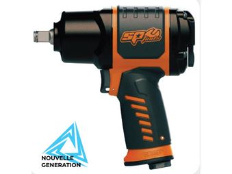 Clé à chocs pneumatique magnésium 1/2'' 2170 Nm - Compacte SP Tools