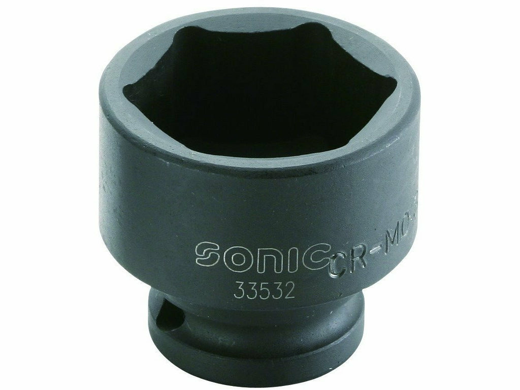 Douille 1/2" courte impact 6p 25mm - Tonic distribution - Outils impact - douille-1-2-courte-impact-6p-25mm - Outillage à main, Outils impact - Tonic distribution