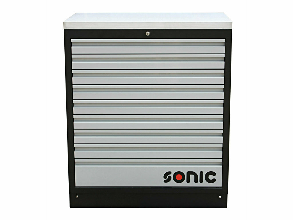 Meuble MSS bas SONIC 9 tiroirs - Tonic distribution - Mobilier Gamme MSS - meuble-bas-mss-sonic-l670mmxh1000xp500-bois - Mobilier d'atelier, Mobilier Gamme MSS - Tonic distribution
