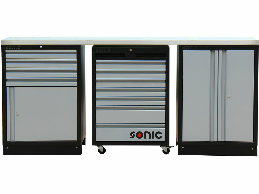 Mobilier MSS SONIC L2100mmxH1000xP500 INOX Sonic equipment