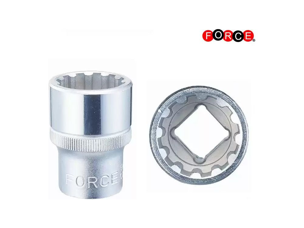 Douille 1/2" courte multi empreintes de 12