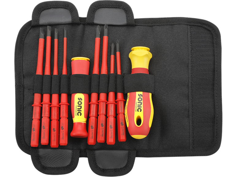 Coffret VDE tournevis Philips, Pozidriv, plats (10pc)