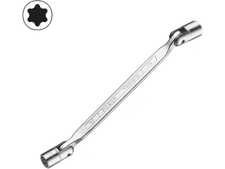 Clé à douille articulée TORX E14xE16