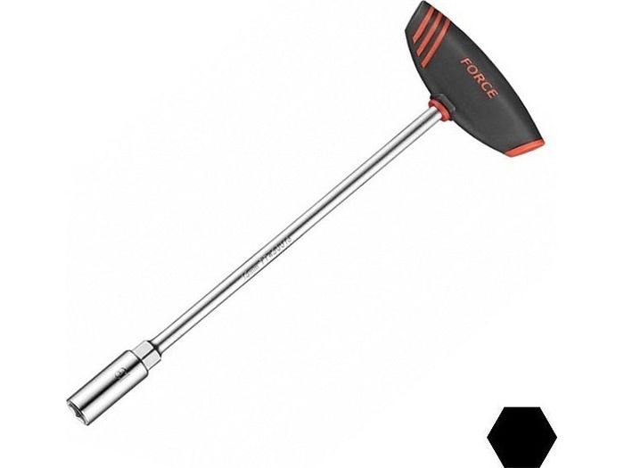 Clé à douille 6P poignée ergonomique en T de 4