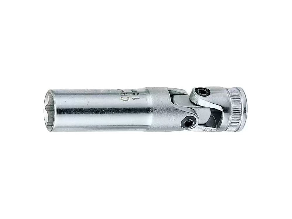 Douille 3/8" 6P longue sur cardan de 16